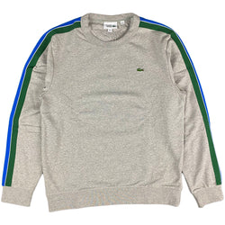 Lacoste - Sport Contrast Bands Fleece Sweatshirt (silver)