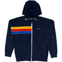 Lacoste - Sport Hooded Colorblock Fleece Zip Sweatshirt (navy)
