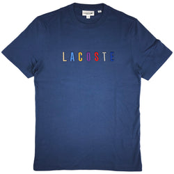 Lacoste Multicolored Logo Tee (blue)