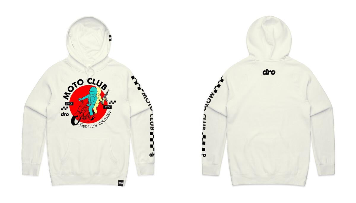 DRO - MOTOCLUB PULLOVER - OFFWHITE (PO-MOTOCLUB-OFFWHITE)