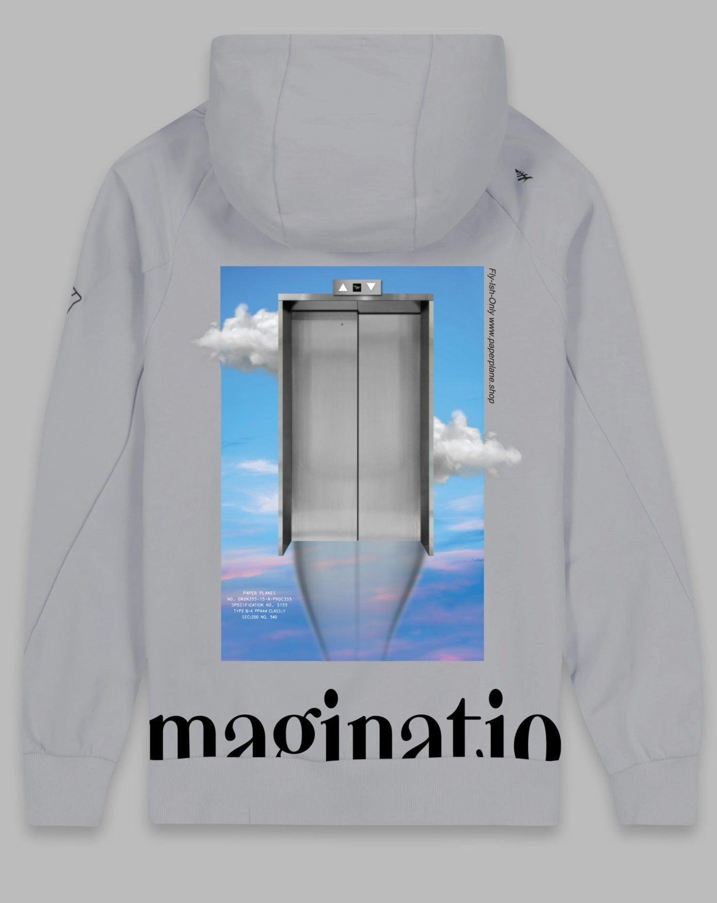 PAPER PLANES - ELEVATED DREAMS HOODIE - PEWTER