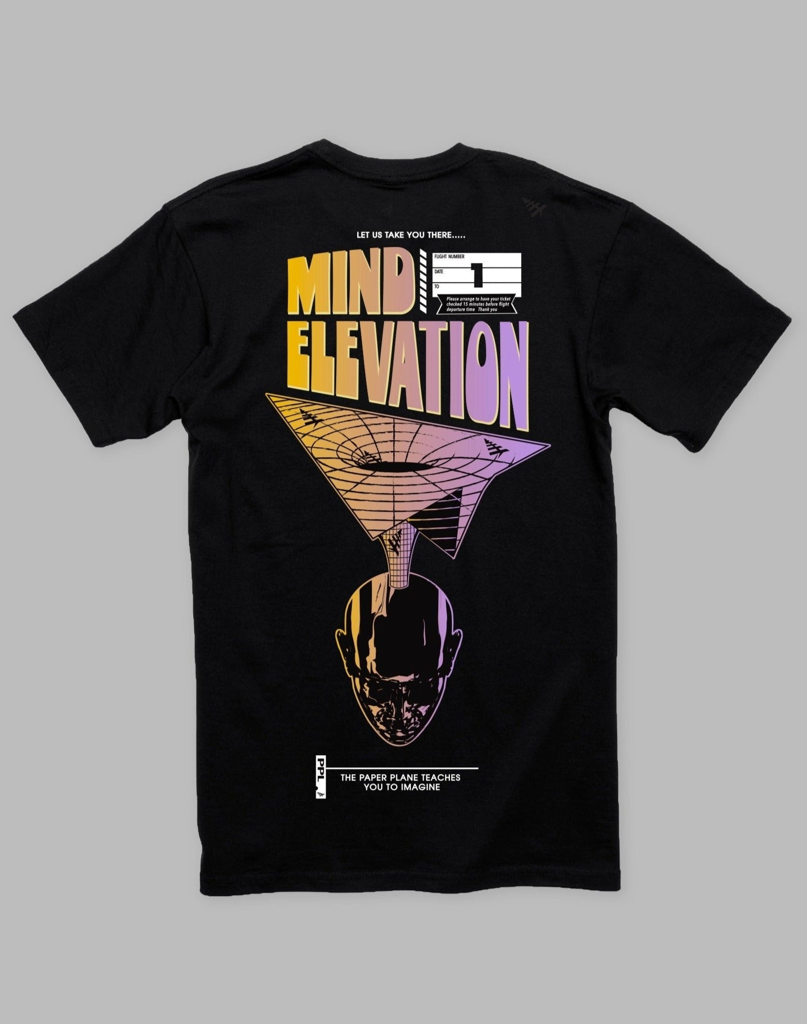 PAPER PLANES - MIND ELEVATION TEE (BLACK)