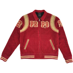 PRPS Bruegel (red) Corduroy Varsity Jacket