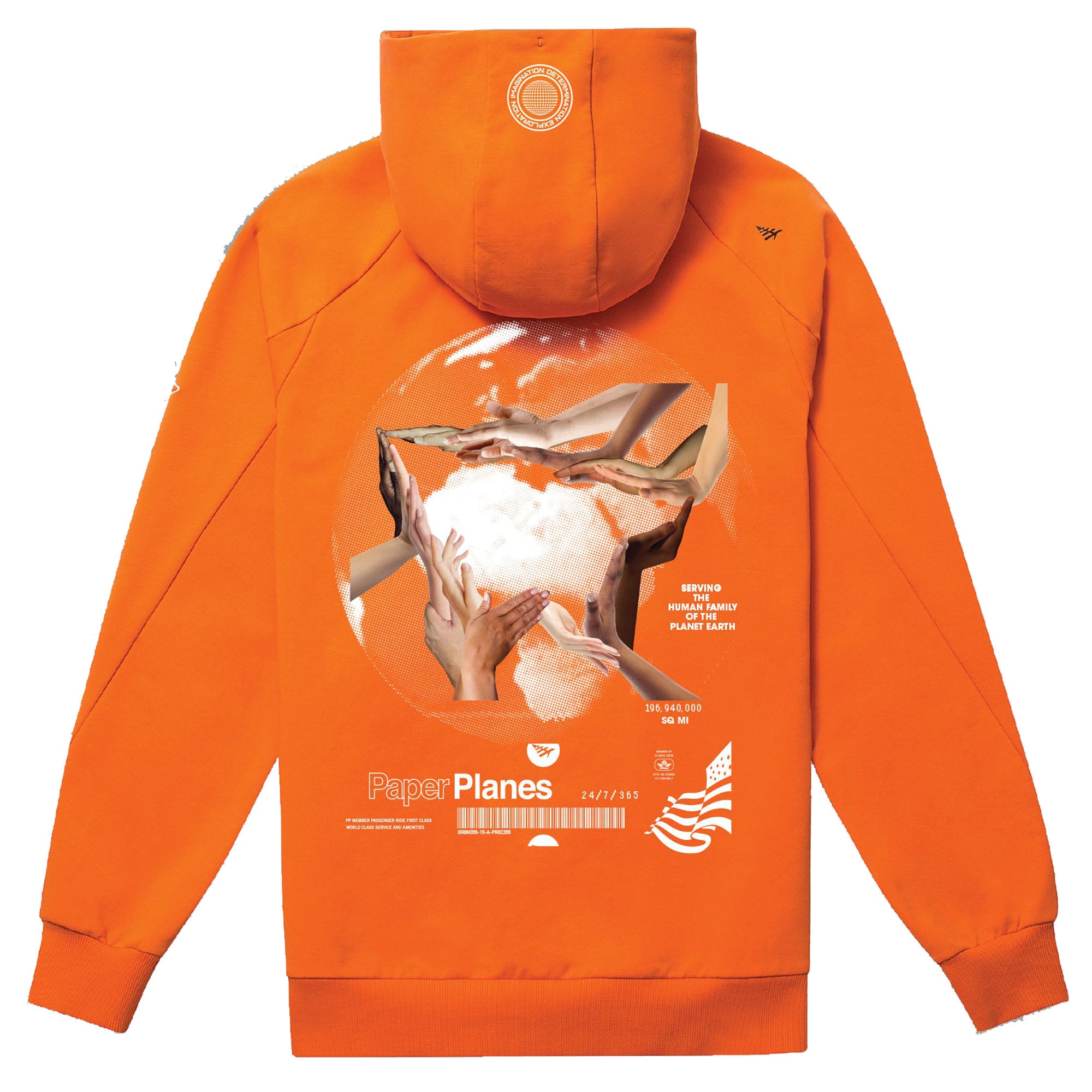 Paper Planes - Helping Hands Hoodie (orange)