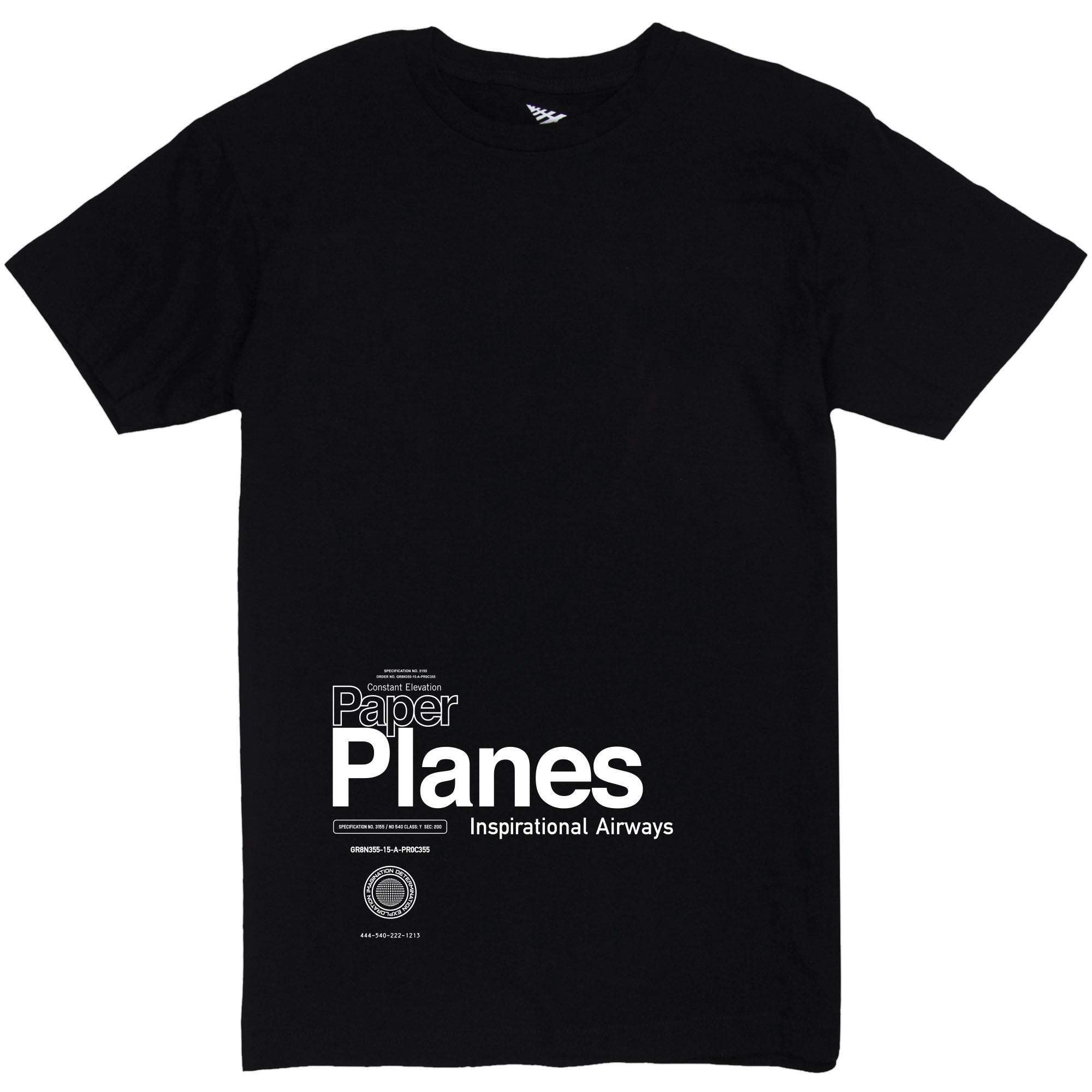 Paper Planes - Return Flight Oversized Tee (black)