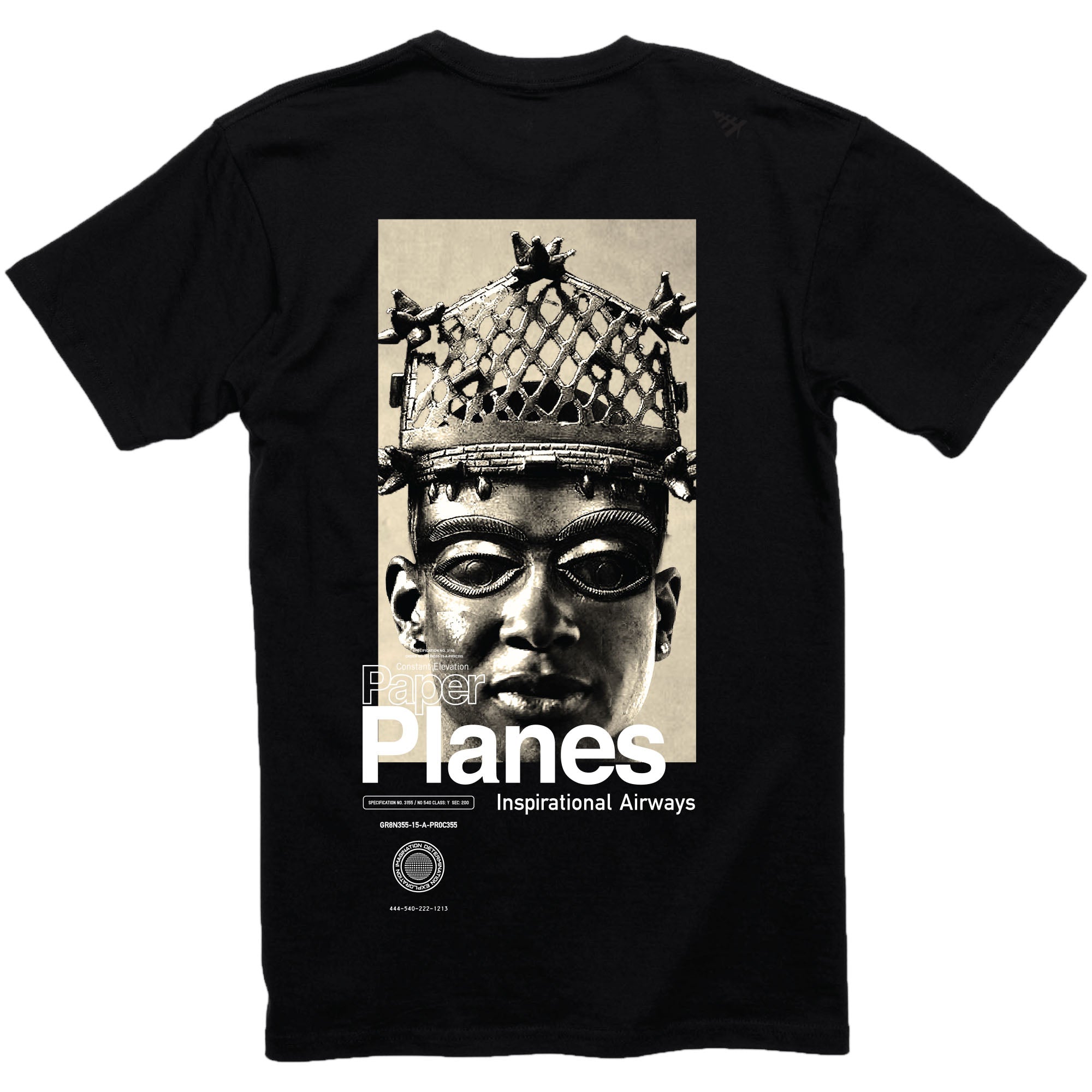 Paper Planes - Return Flight Oversized Tee (black)