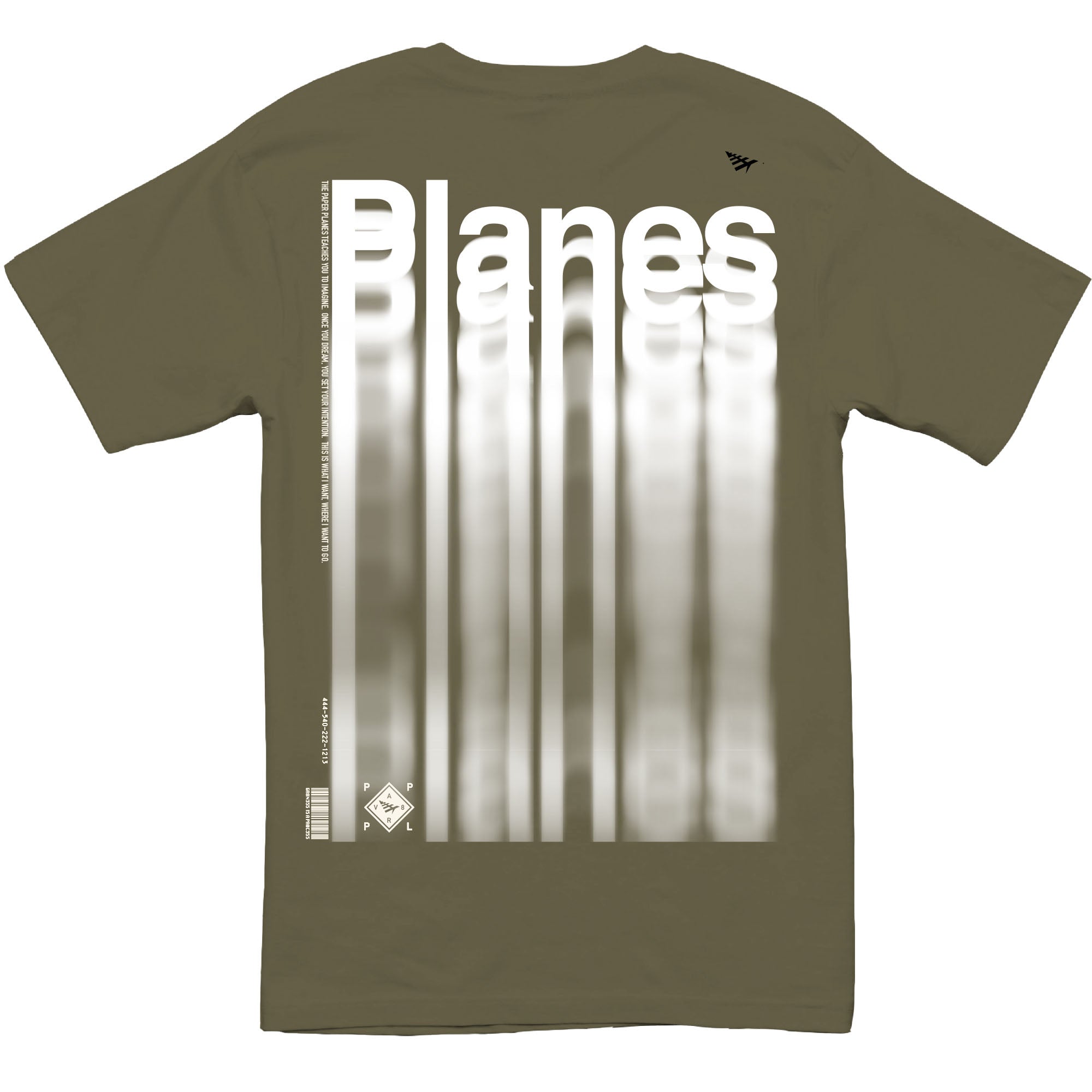 Paper Planes - Waterfall Tee (od green)