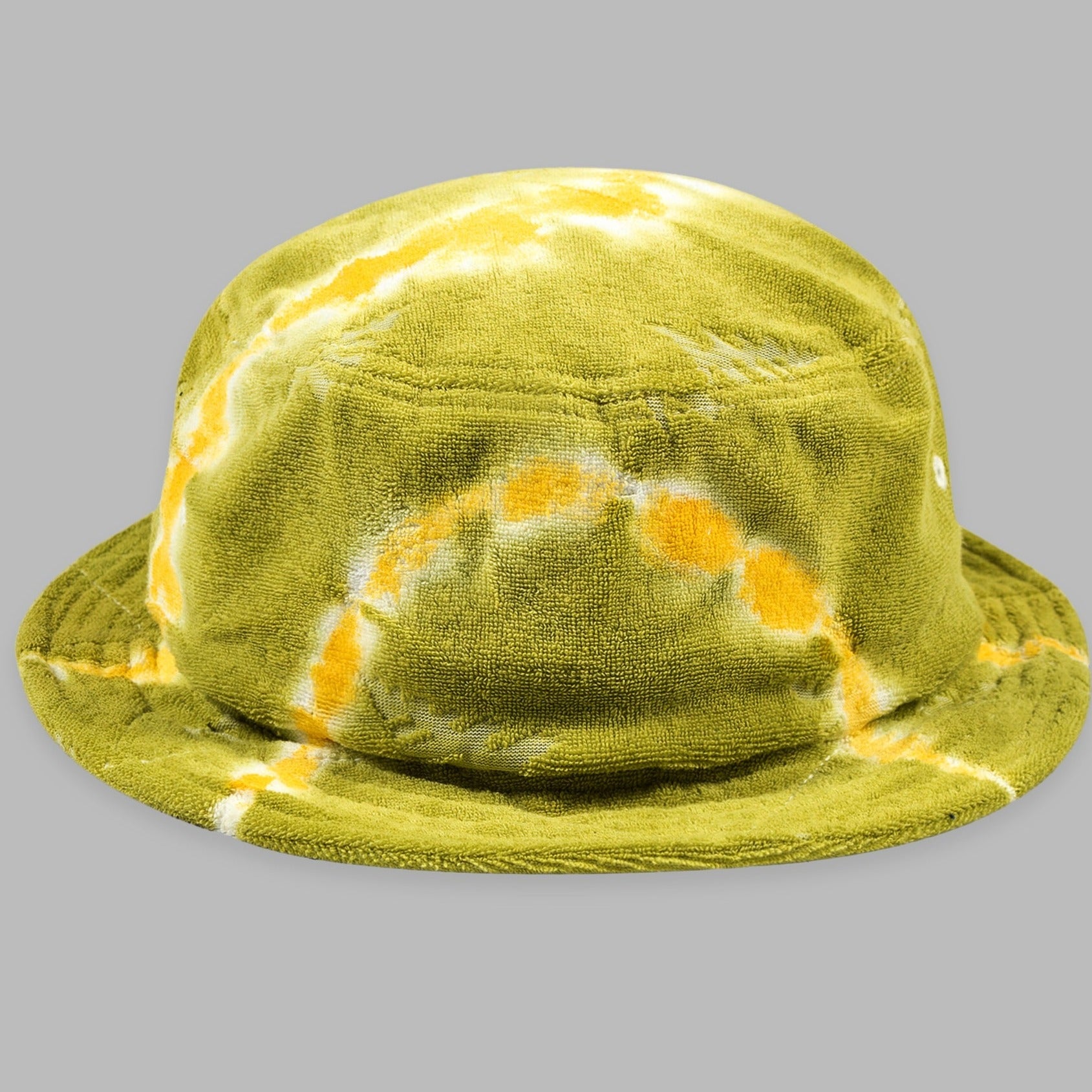 PAPER PLANES - TIE DYE JACQUARD TERRY CLOTH BUCKET HAT - OLIVE