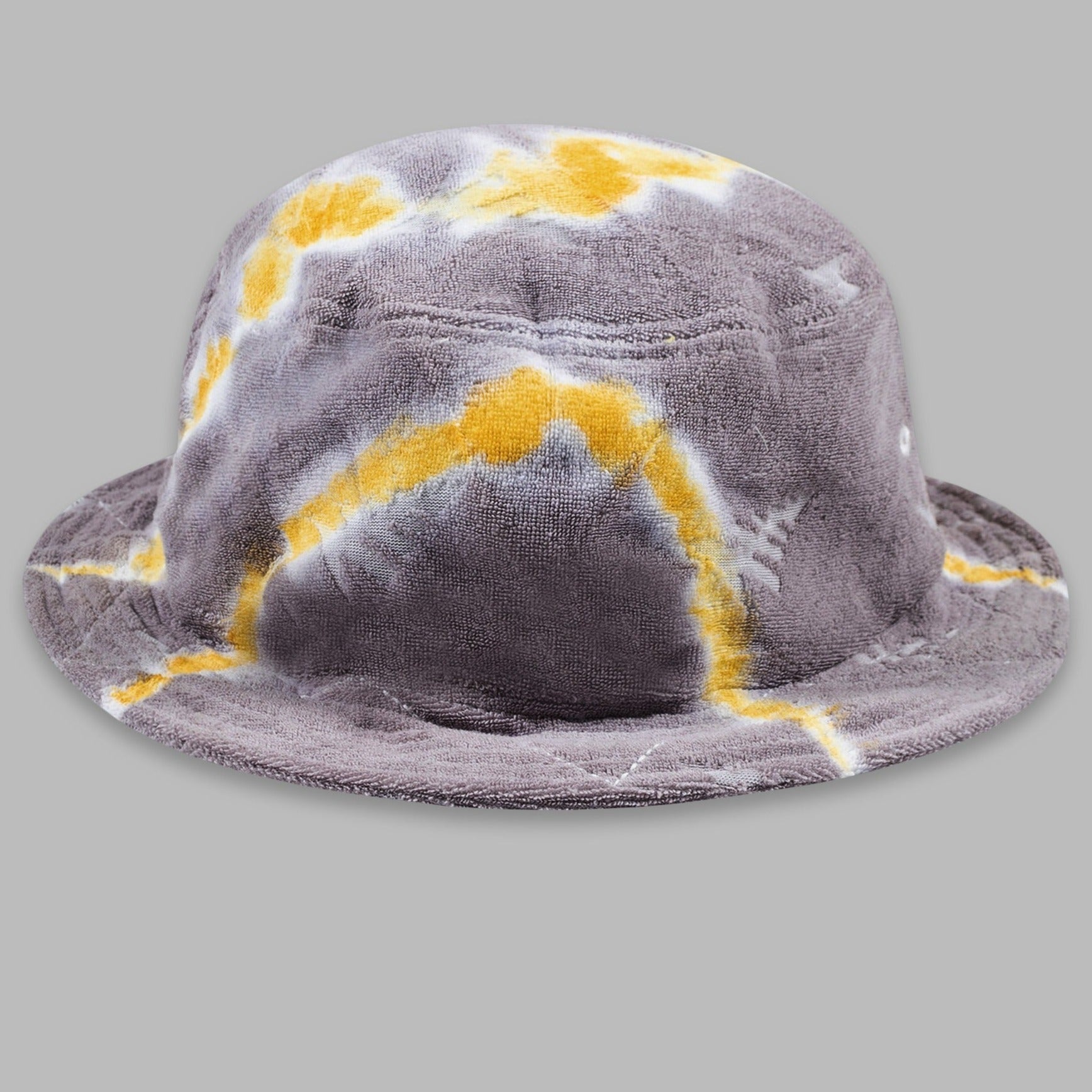 PAPER PLANES - TIE DYE JACQUARD TERRY CLOTH BUCKET HAT - ZINC