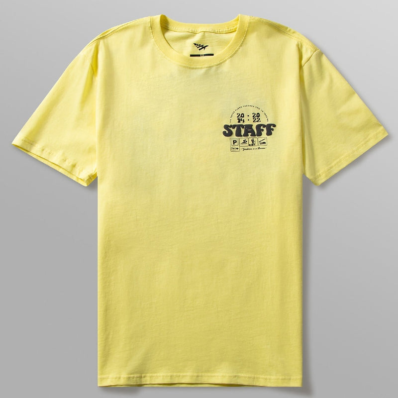 PAPER PLANES - CAMP STAFF TEE - CANARY