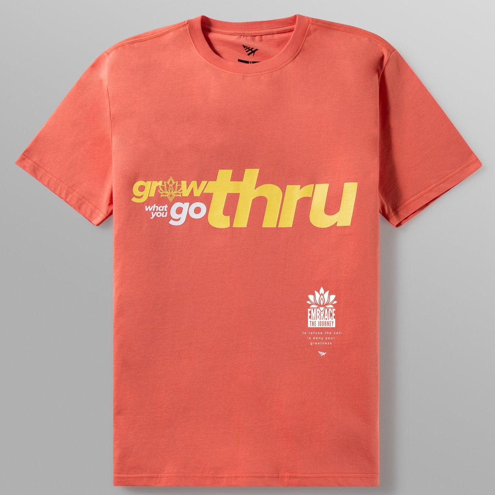PAPER PLANE - CRYSTAL LOTUS TEE - SALMON