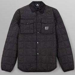 PAPER PLANES - QUILTED SHIRT JACKET - BLACK