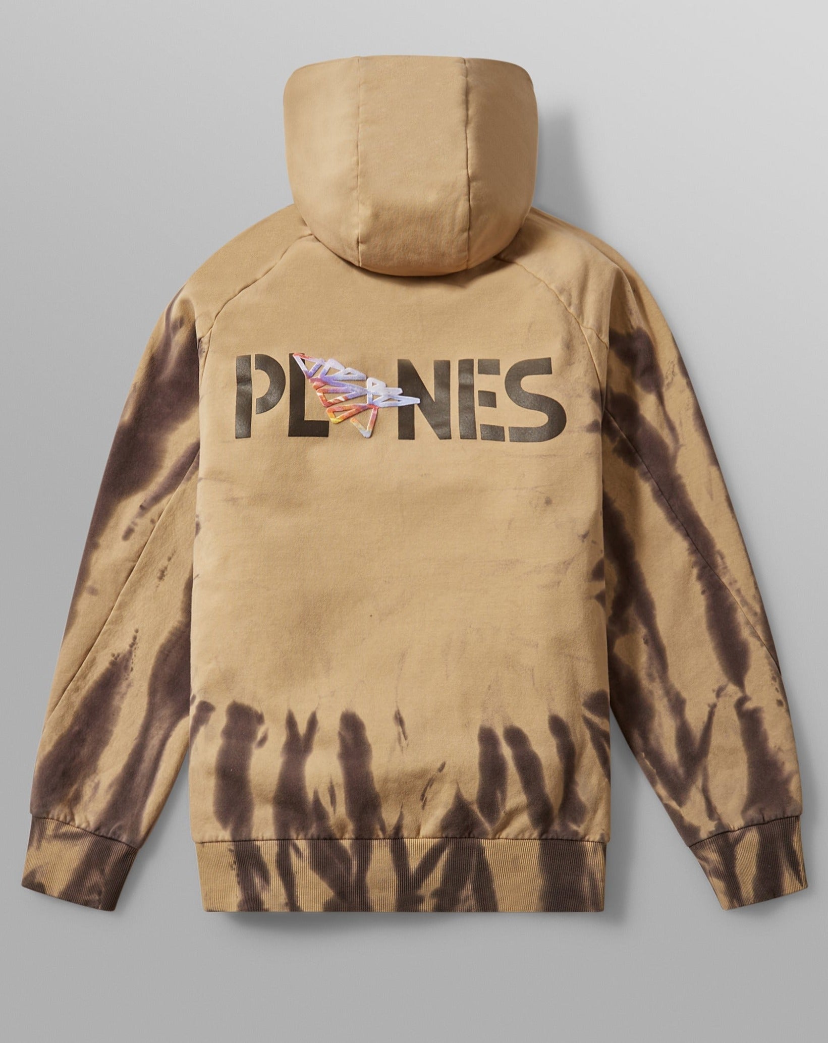 PAPER PLANES - PATH TO GREATNESS TIE DYE HOODIE - PEBBLE