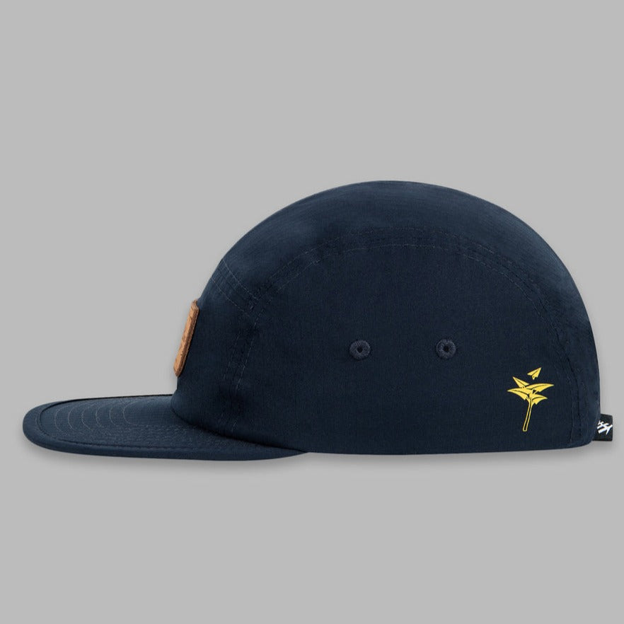 PAPER PLANES - RIPSTOP 5 PANEL CAMPER CAP - INDIGO