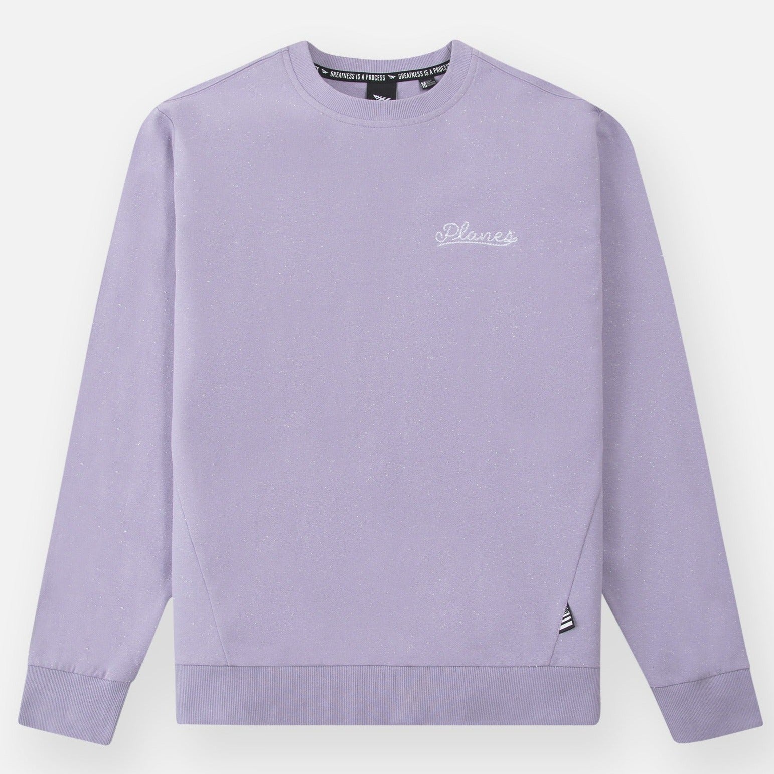 PAPER PLANES - Speckled Planes Crewneck Sweatshirt - LILAC