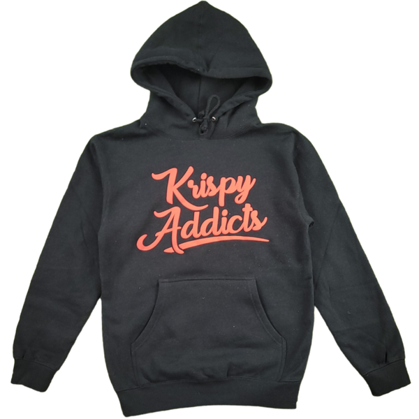 Krispy Addicts - Krispy Logo Raised Hoodie Black (Infrared)