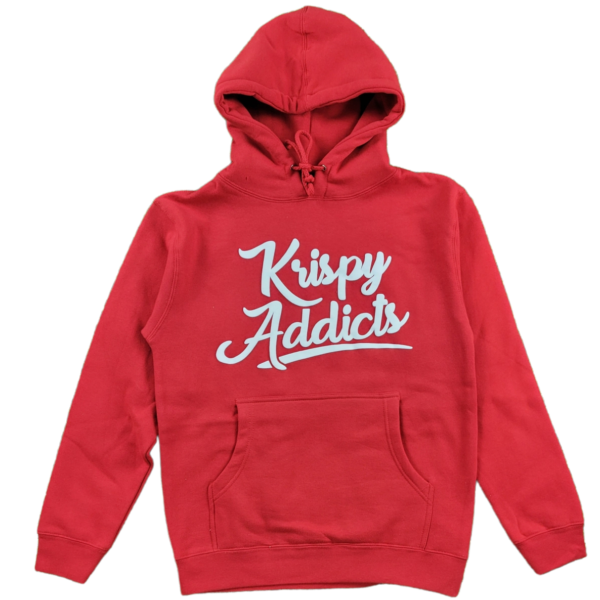 Krispy Addicts - Krispy Logo Raised Hoodie - Red/White