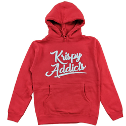 Krispy Addicts - Krispy Logo Raised Hoodie - Red/White