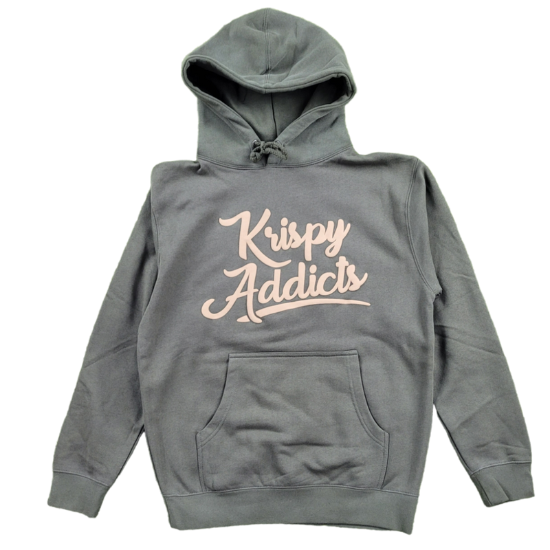 Krispy Addicts - Krispy Logo Raised Hoodie Olive (tan)