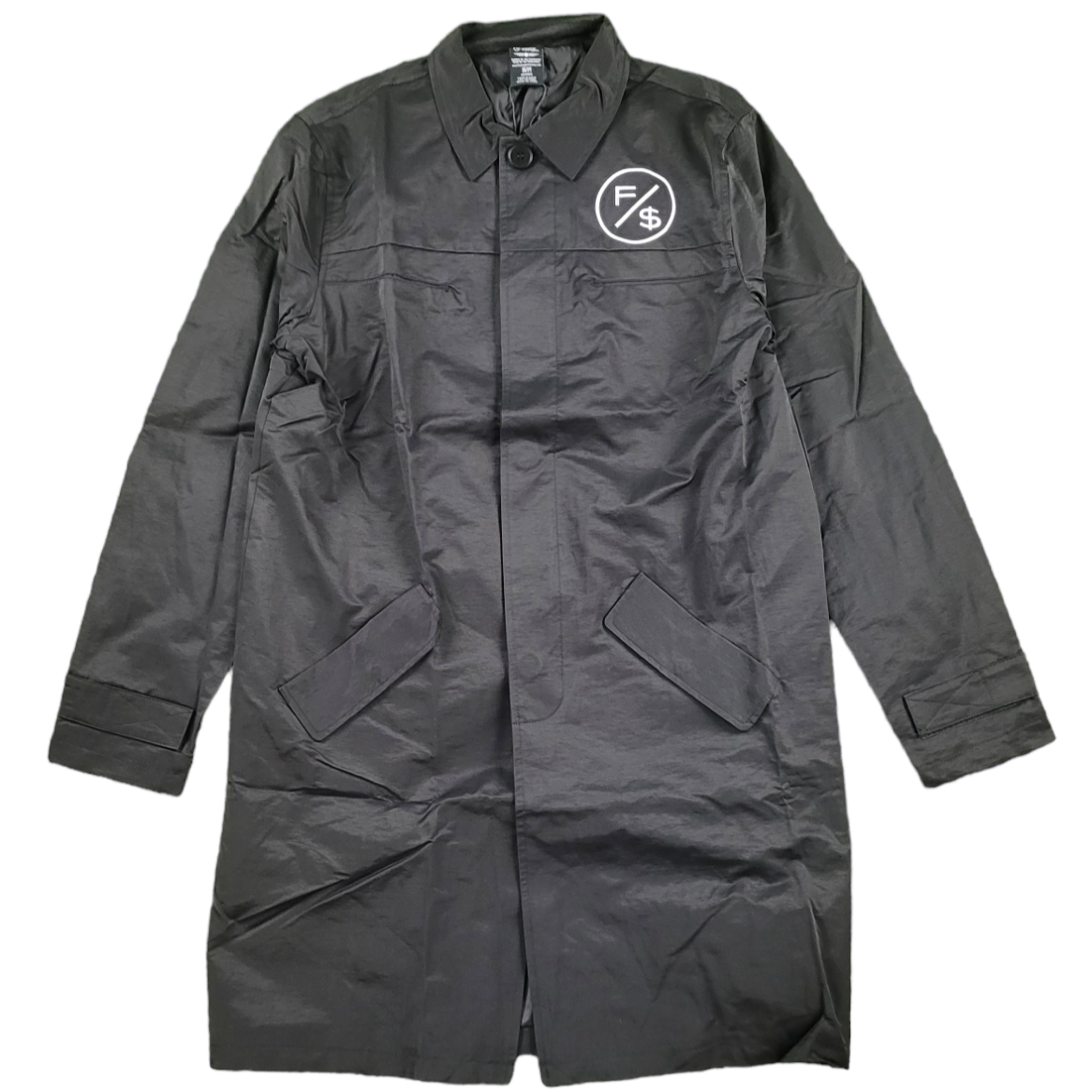 FLY SUPPLY - GOD GOT MY BACK TRENCHCOAT (BLACK)