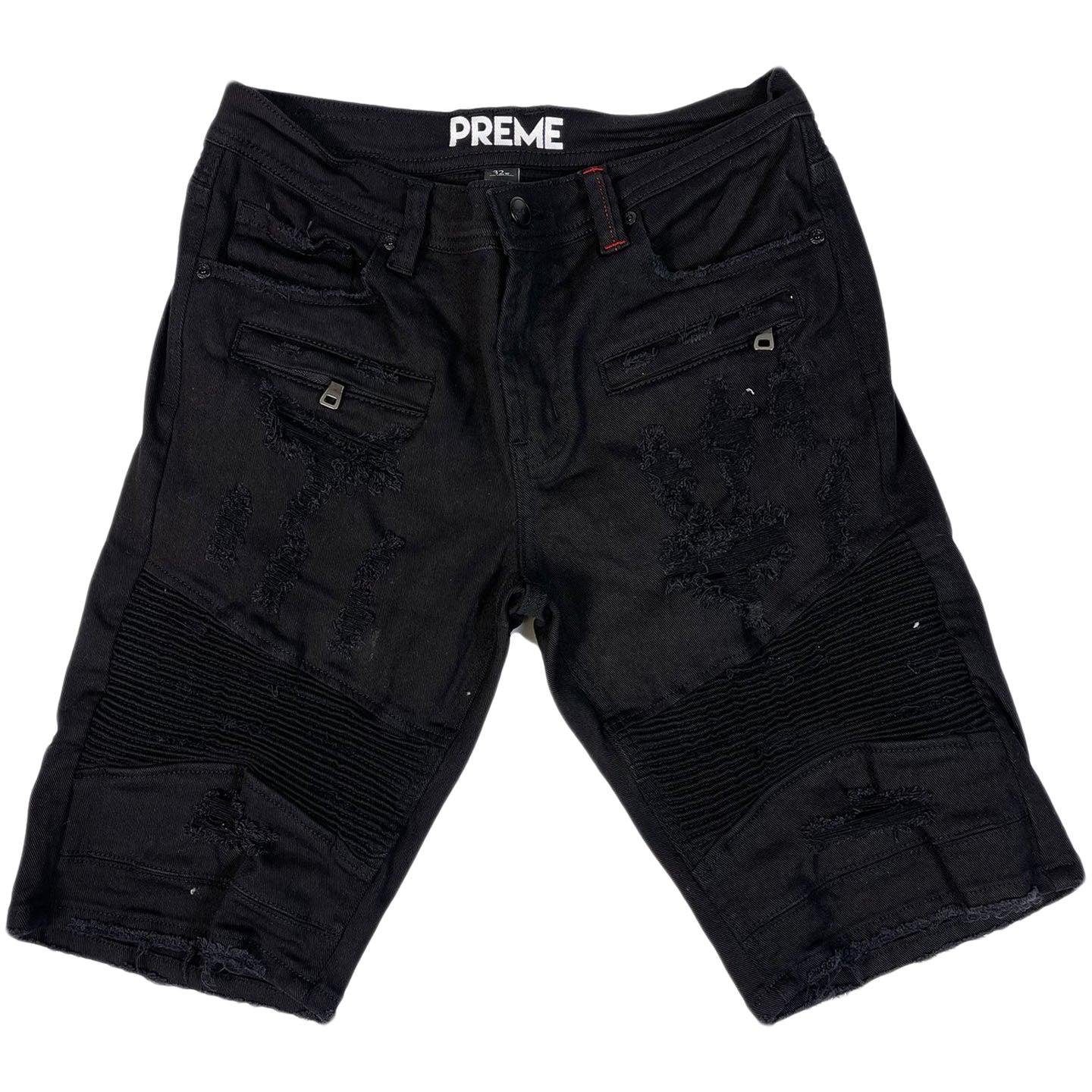 Preme - Eldredge Black Motto Denim Jean Short