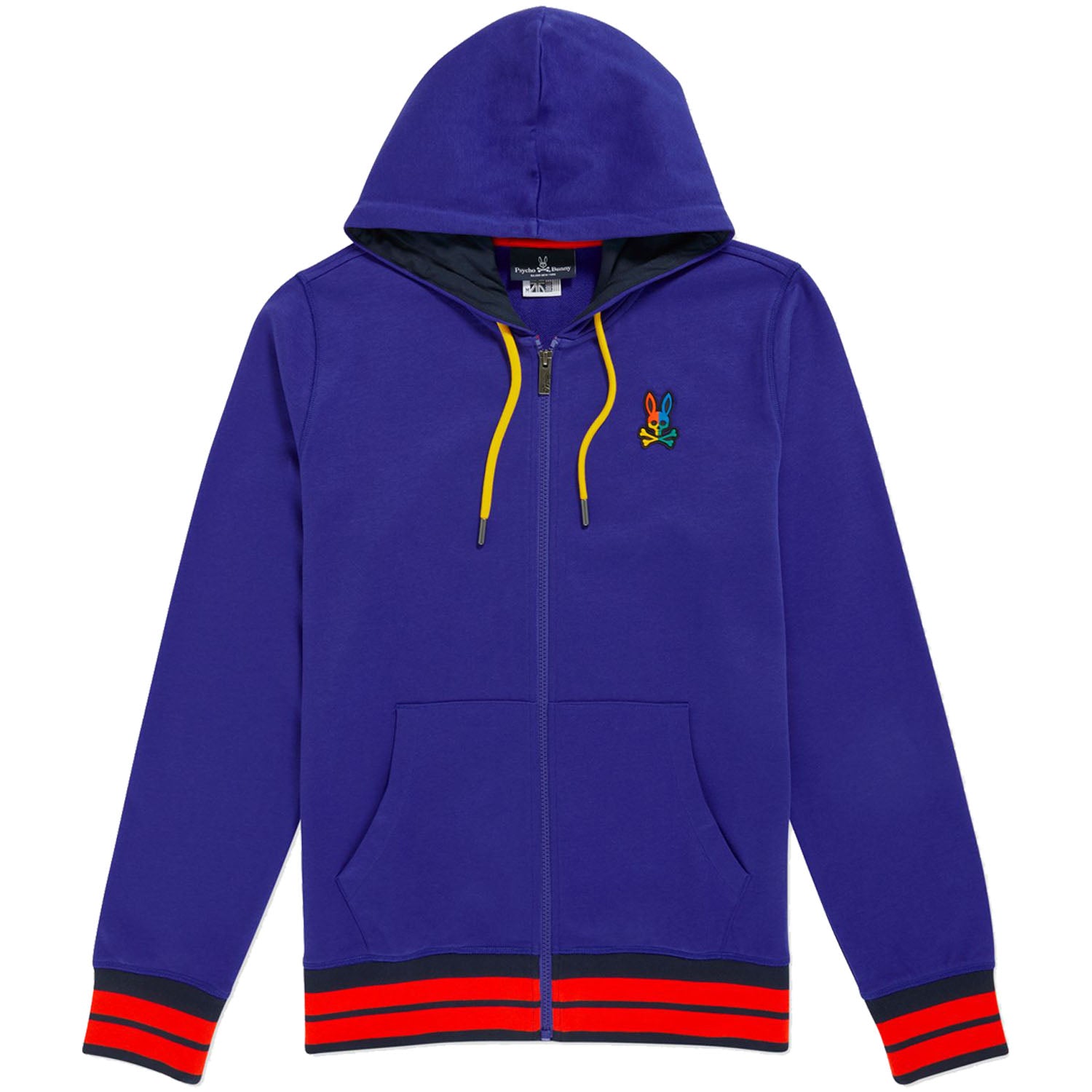 Psycho Bunny - Warwick Color Block Logo Hoodie (bold blue)