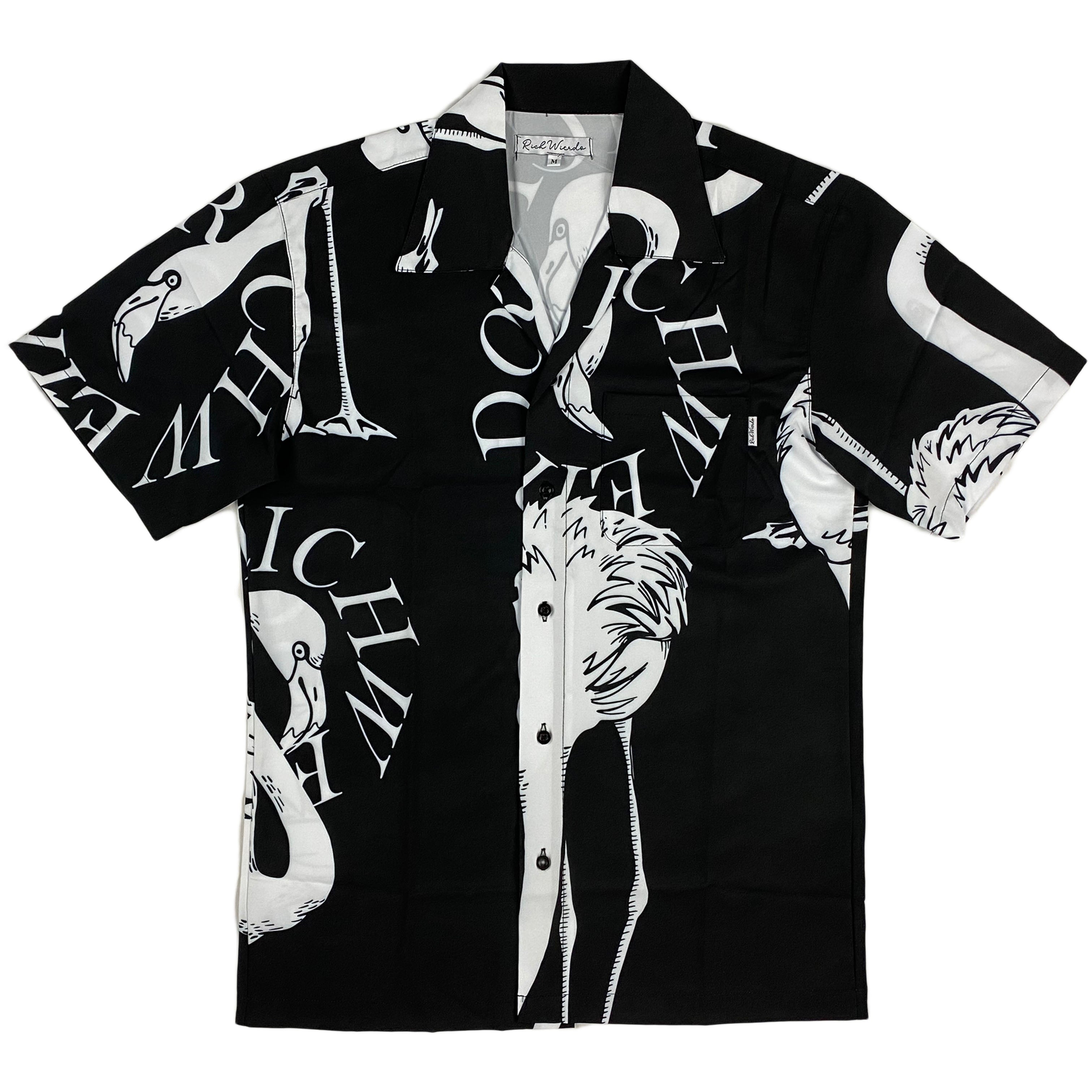 Rich Wierdo - Flamingo Silk Short Set (black)