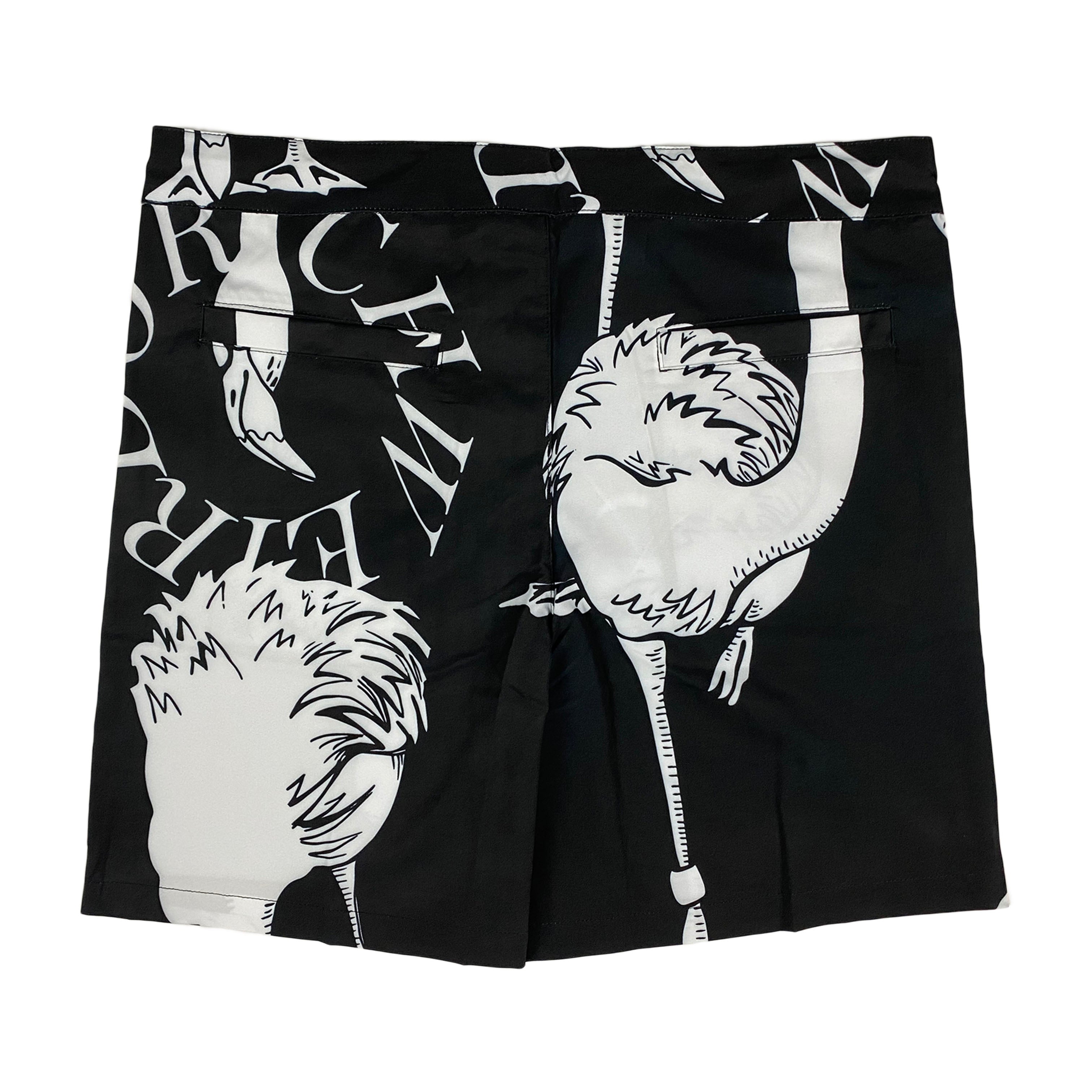 Rich Wierdo - Flamingo Silk Short Set (black)