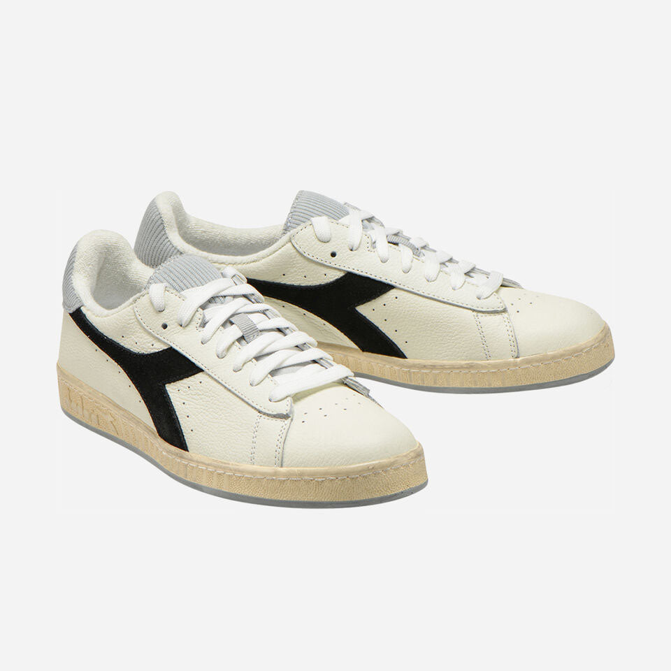 Diadora - Game L Low Icona (white, black, grey, vintage sole)