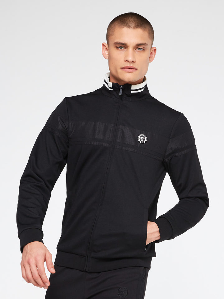 SERGIO TACCHINI - ANTHRACITE/BLANC DE BLANC JACKET AND PANT - BLACK