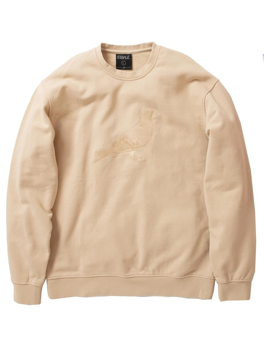 STAPLE - STUYVESANT WASHED CREWNECK (CREAM)