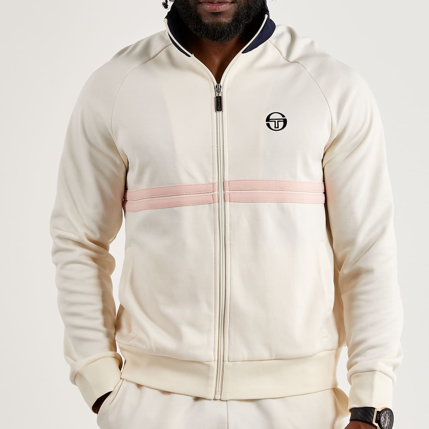 SERGIO TACCHINI - DALLAS TRACK JACKET AND JOGGER - GARDENIA