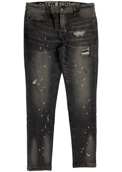 Shabazz Brothers - South Beach Jean (black distressed wash)