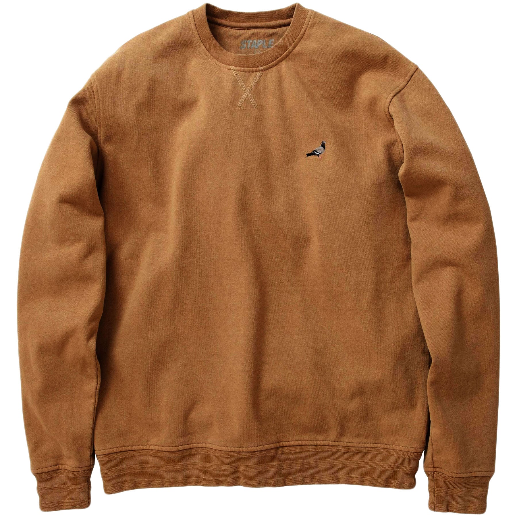 Staple - Garment Wash Pigeon Crewneck (sand)