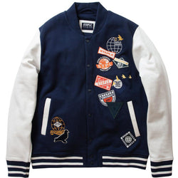 Staple - Midtown Fleece Baseball Jacket (navy)