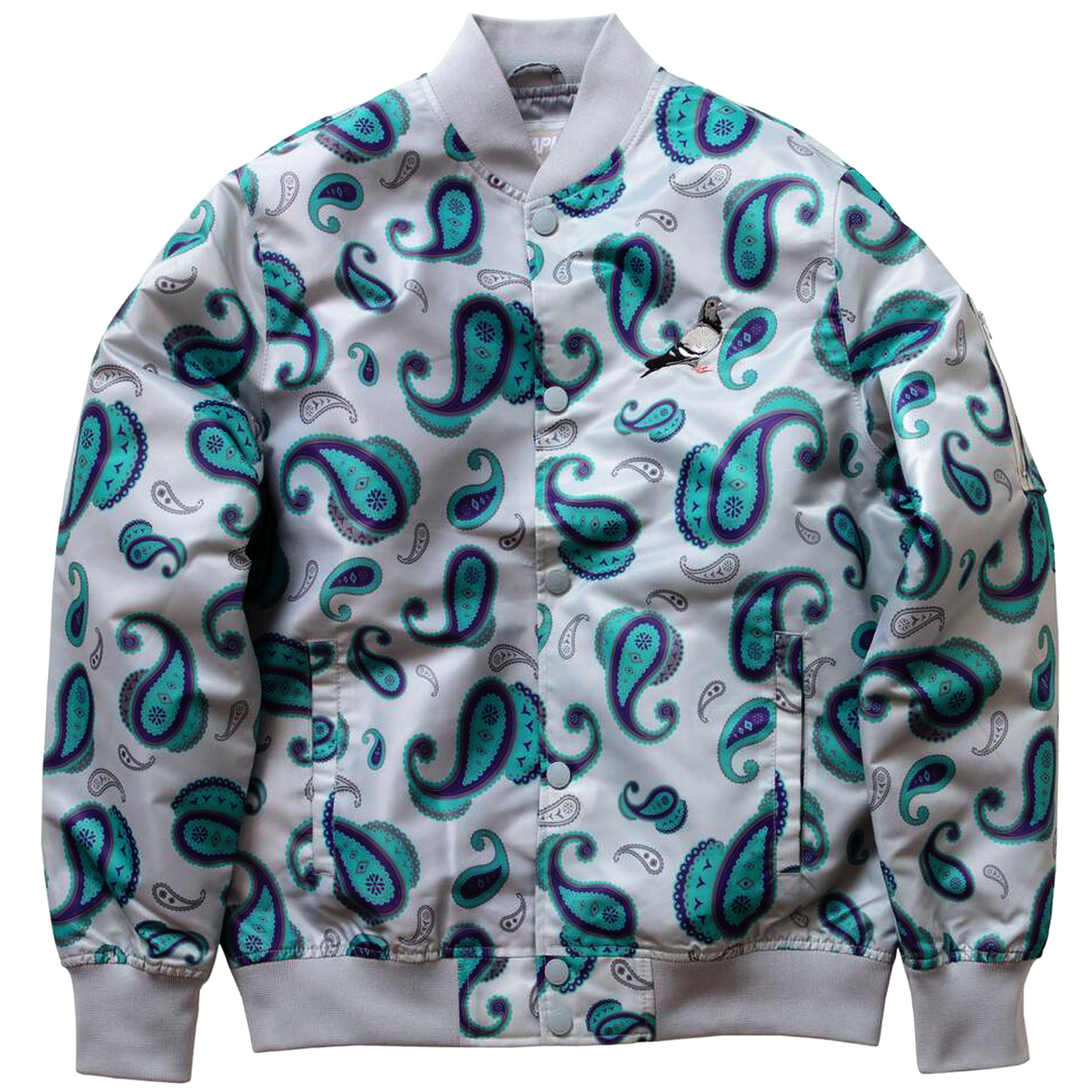 Staple - Pigeon Logo Bomber Jacket (teal)