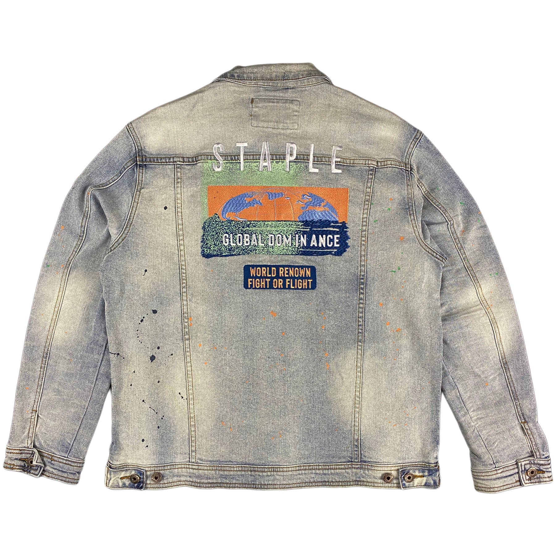 Staple - Spray Denim Jacket Med Stone Wash