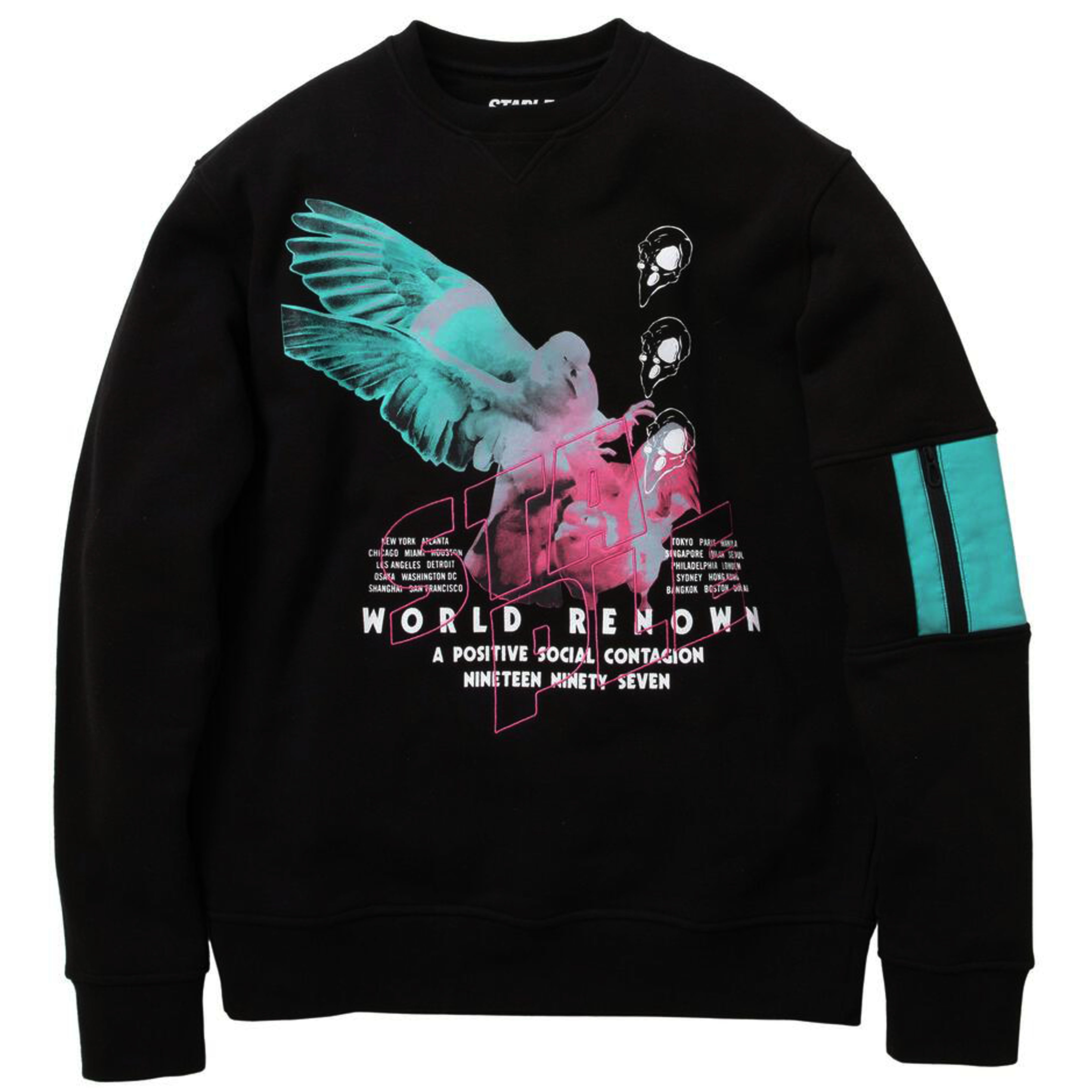 Staple - Stacked Photo Crewneck (black)