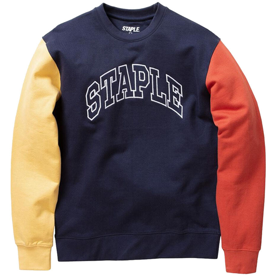 Staple - Tricolor Logo Crewneck (navy)