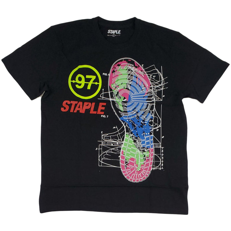 Staple Sneaker Blueprint Tee (black)