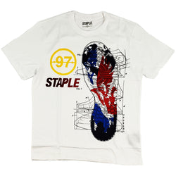 Staple Sneaker Blueprint Tee (white)