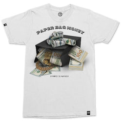Streetz Iz Watchin - Paper Bag Money Tee (white)