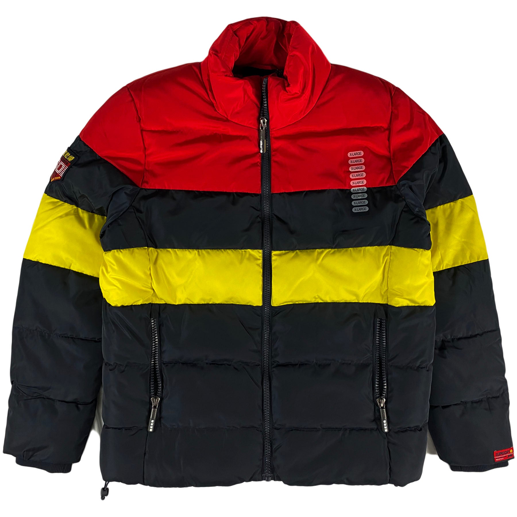 Superdry - Colour Stripe Sports Puffer (darkest navy)