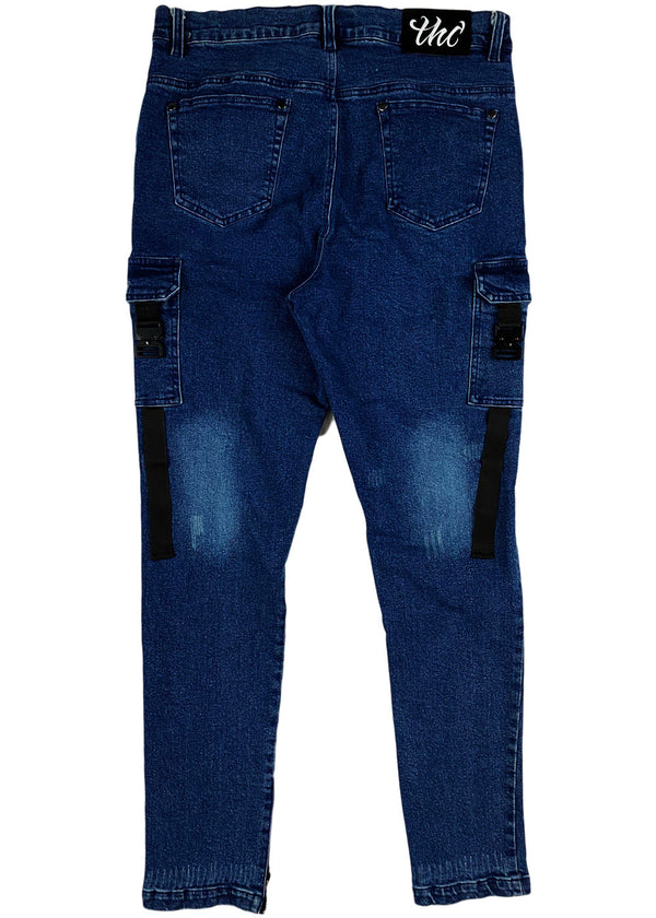 THC  (The HIdeout Clothing) - Blessed Denim Jeans (Dark Wash)