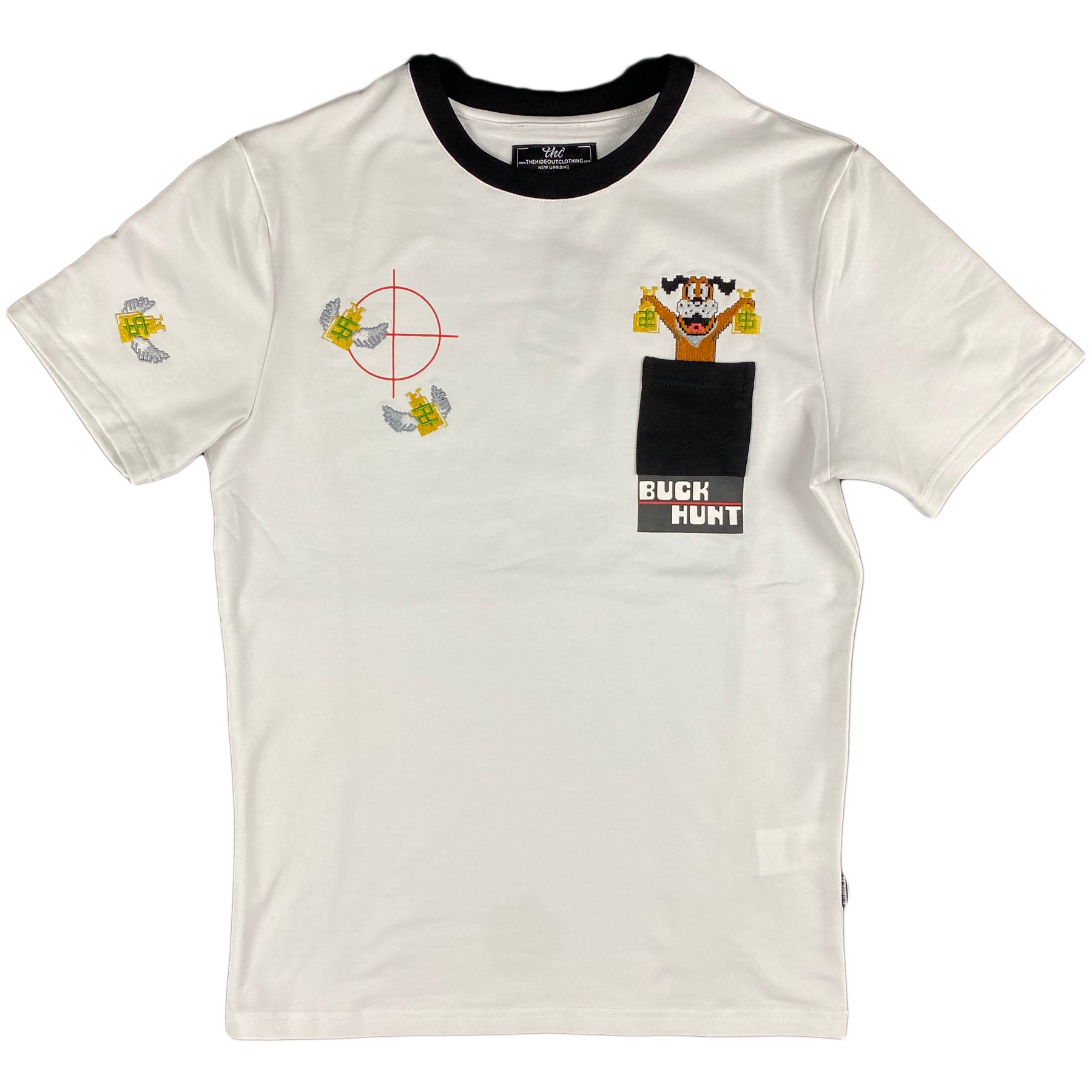 THC (The Hideout Clothing) - Buck Hunt Pocket Tee (White)