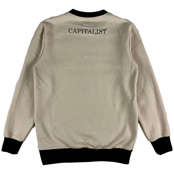 THC (The Hideout Clothing) - Capitalist Crewneck (Ice Khaki)