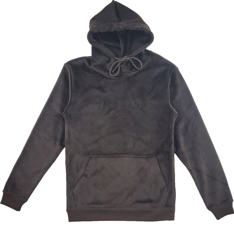 THC (THE HIDEOUT CLOTHING) - BLESSED VELOUR HOODIE (COCOA BROWN)