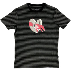 The Hideout Clothing - Heartless Striped Tee (cold grey)
