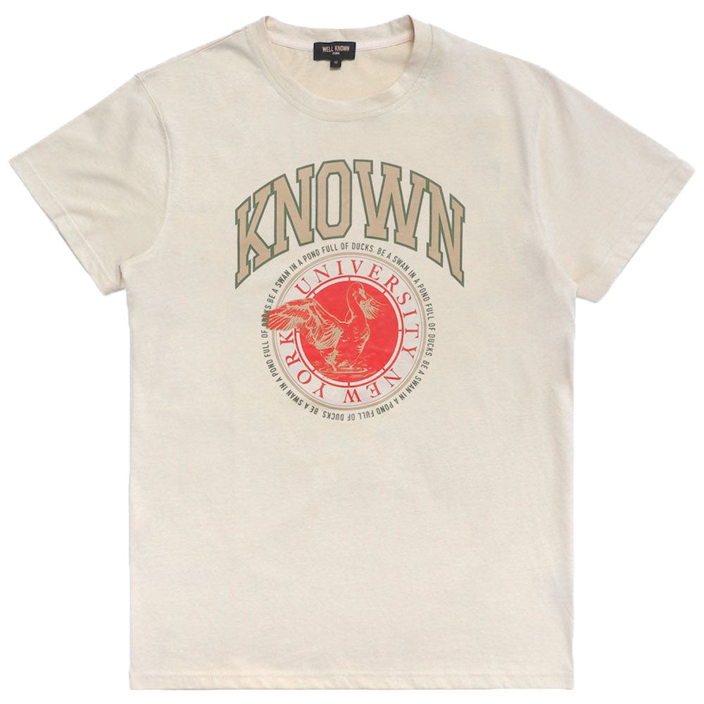 Well Known - The University Tee (cream)