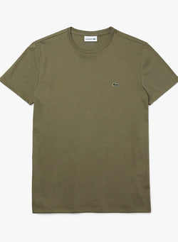 Lacoste - Crew Neck Pima Cotton Jersey T-shirt - olive